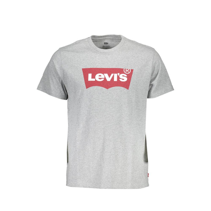 Levi's Sleek Gray Crew Neck Logo Tee