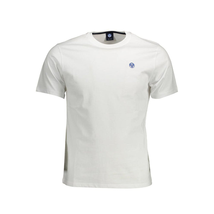 North Sails Elegant White Round Neck Cotton Tee