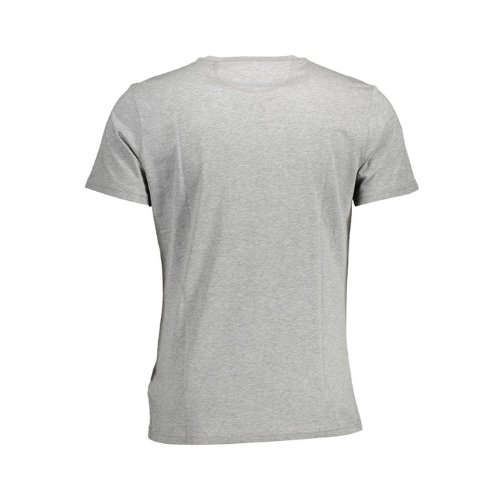 La Martina Elegant Crew Neck Tee with Signature Print