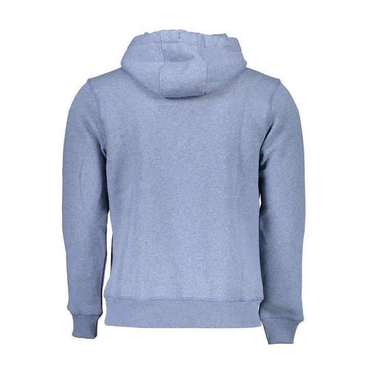 North Sails Blue Hooded Sweatshirt with Central Pocket