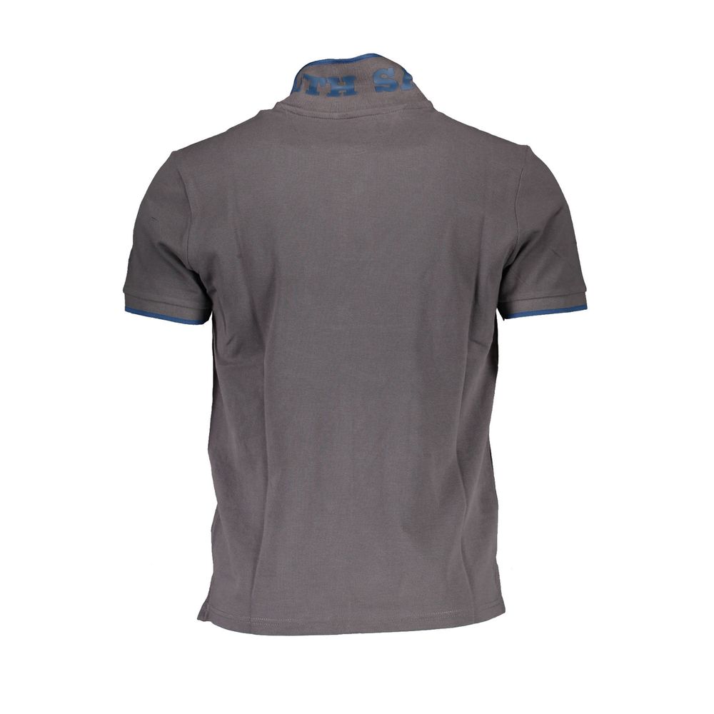 North Sails Elegant Gray Short-Sleeved Polo Shirt