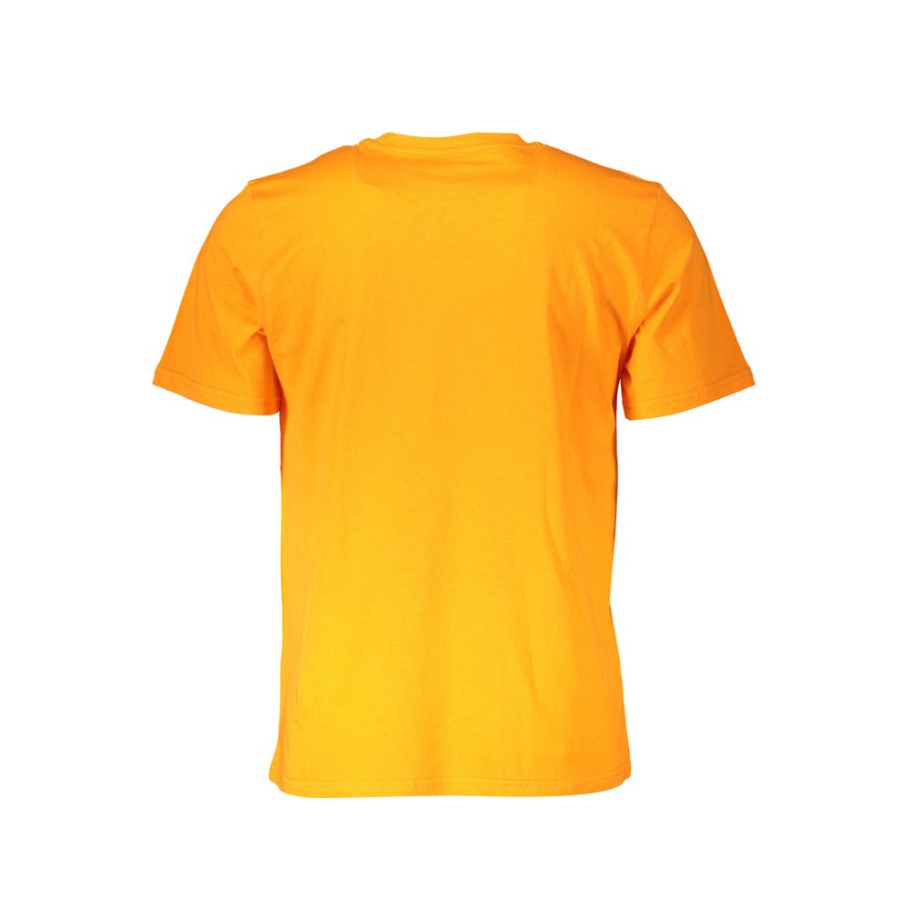 North Sails Vibrant Orange Cotton Tee with Logo Print