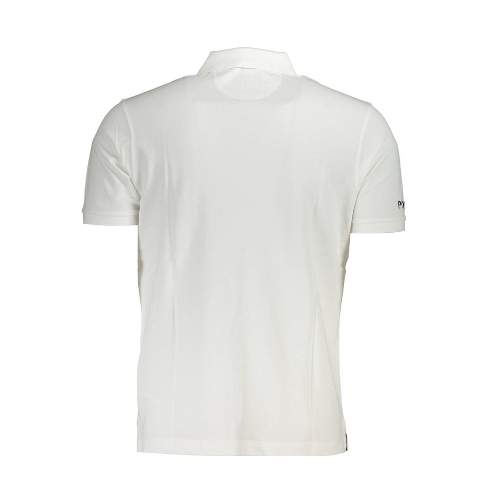 La Martina Elegant White Cotton Polo Shirt