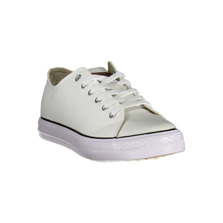 Carrera White Polyester Sneaker