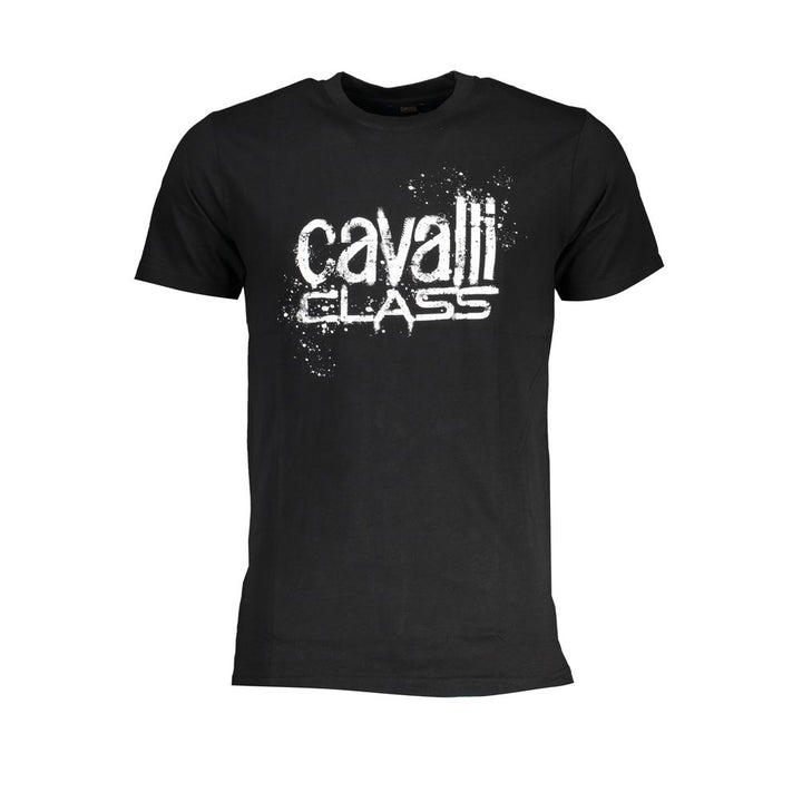 Cavalli Class Black Cotton T-Shirt