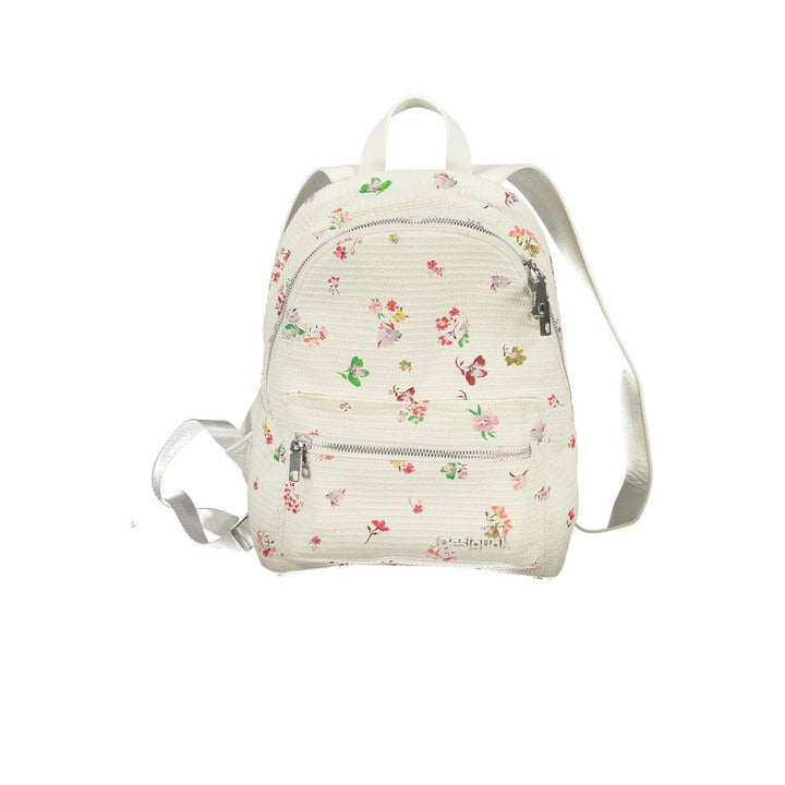 Desigual White Polyethylene Backpack