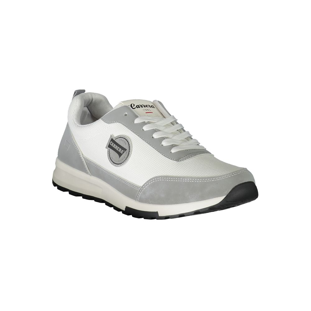 Carrera White Polyester Sneaker