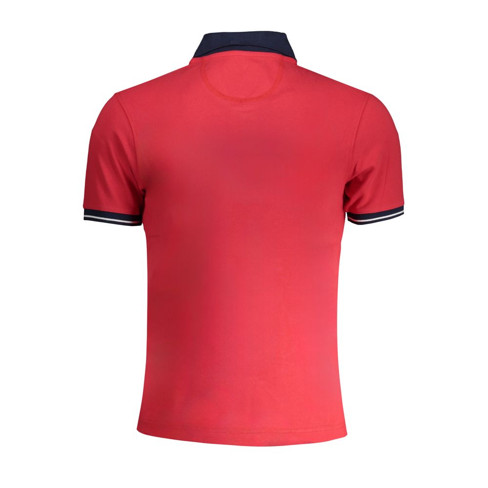 La Martina Red Cotton Polo Shirt