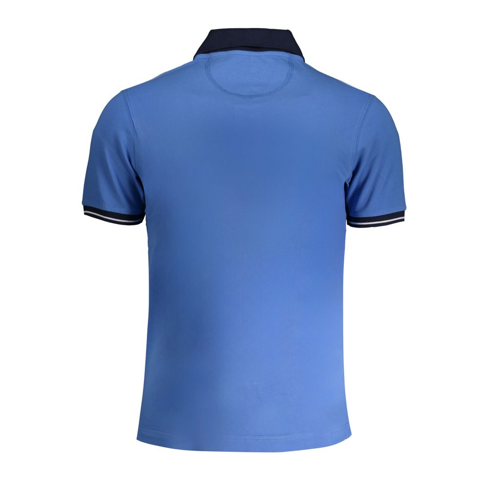 La Martina Blue Cotton Polo Shirt