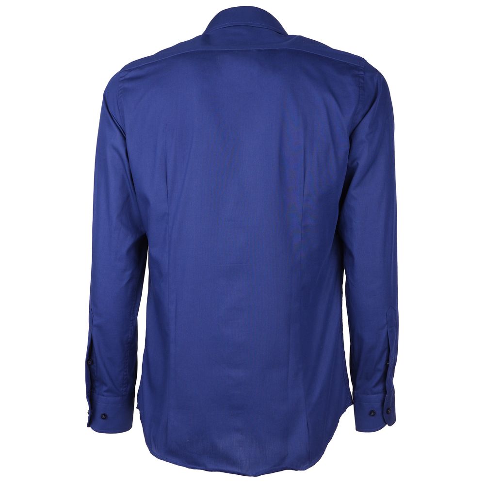 Made in Italy Blue Cotton Shirt