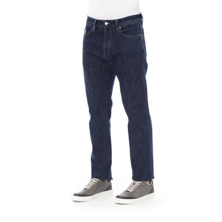 Baldinini Trend Blue Cotton Men Jean