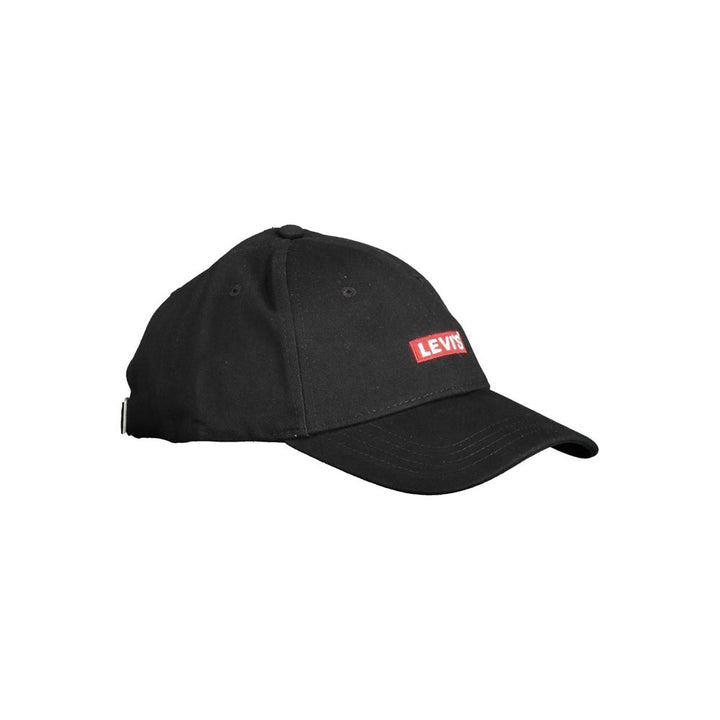 Levi's Chic Embroidered Visor Cap in Elegant Black