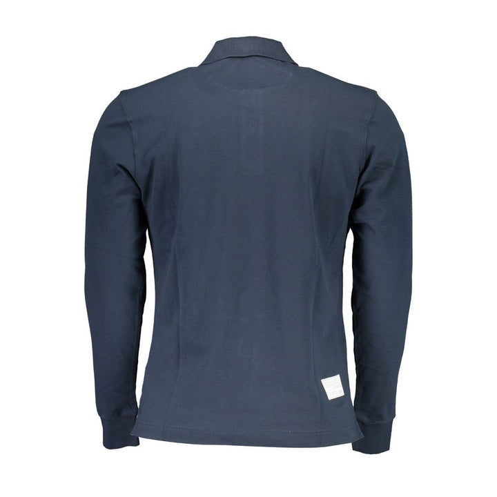 La Martina Classic Blue Long-Sleeve Polo Elegance