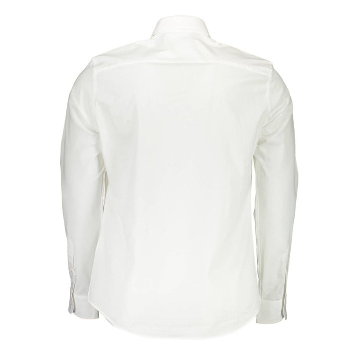 North Sails Elegant White Stretch Cotton Shirt