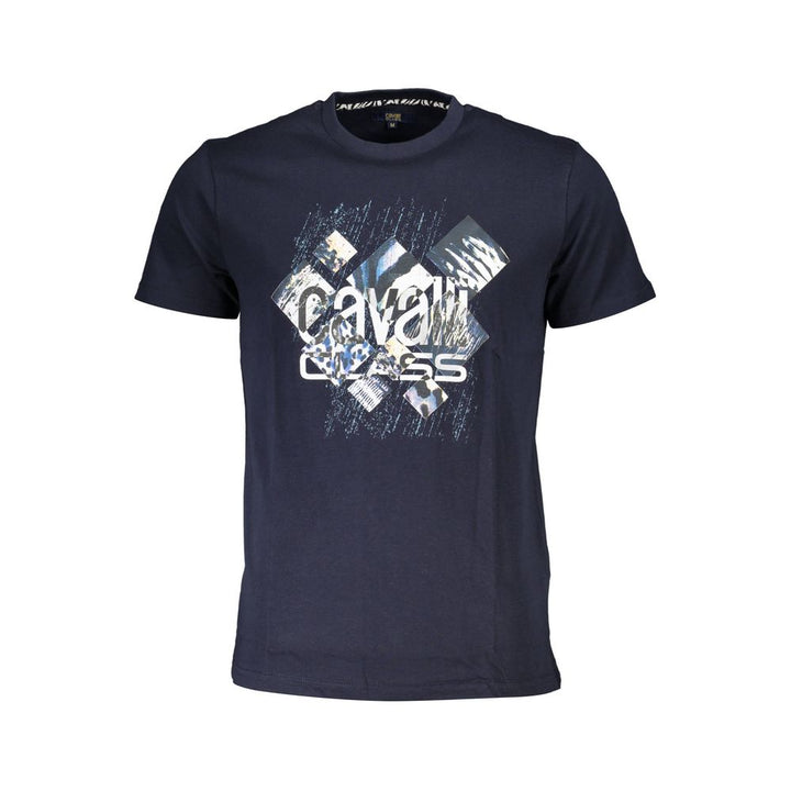 Cavalli Class Blue Cotton T-Shirt