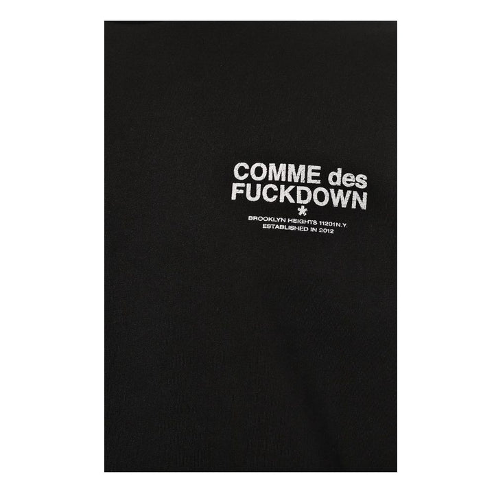 Comme Des Fuckdown Black Cotton Sweater