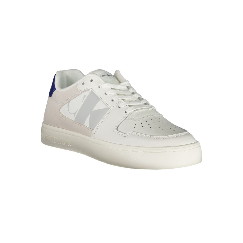 Calvin Klein White Polyester Sneaker