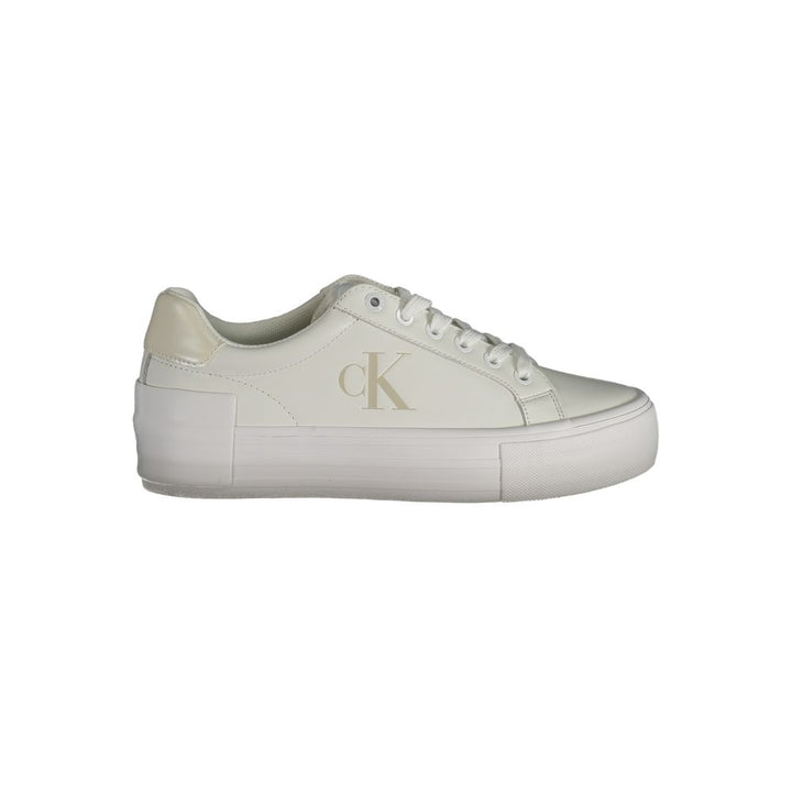 Calvin Klein White Polyester Sneaker