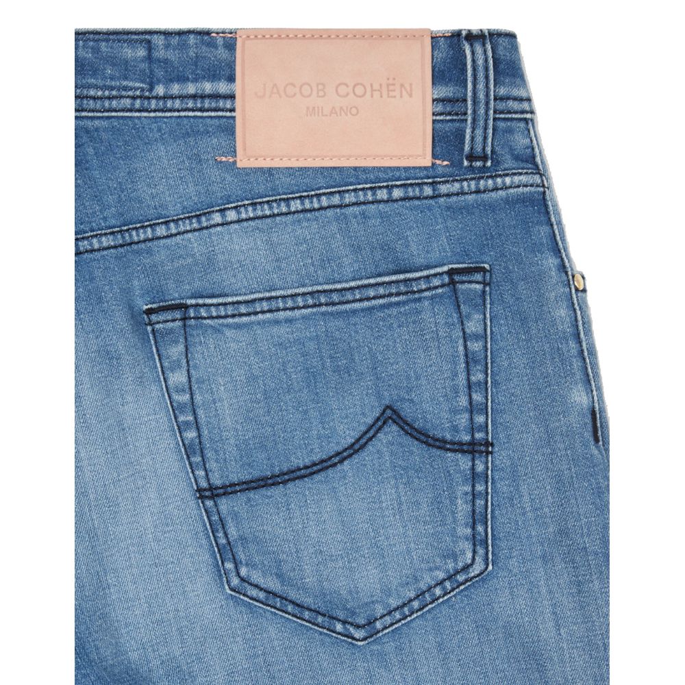 Jacob Cohen Light Blue Cotton Jeans & Pant