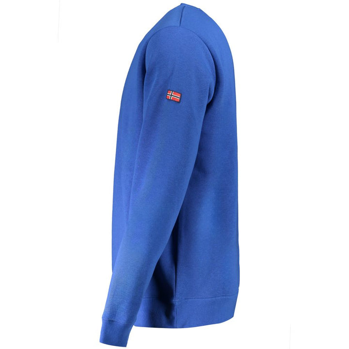 Norway 1963 Blue Cotton Men Sweater