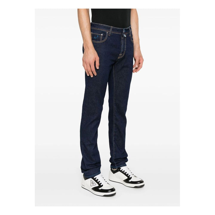 Jacob Cohen Blue Cotton Jeans & Pant