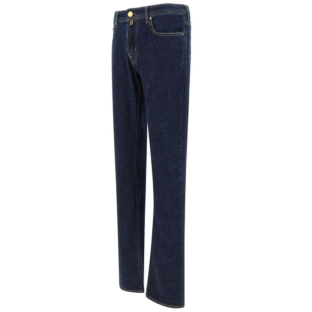 Jacob Cohen Blue Cotton Jeans & Pant