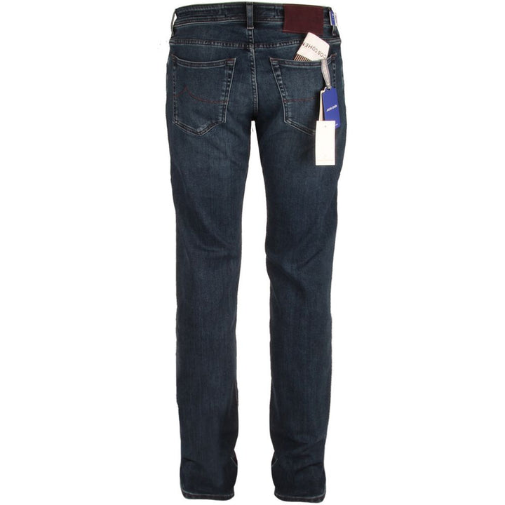 Jacob Cohen Blue Cotton Jeans & Pant