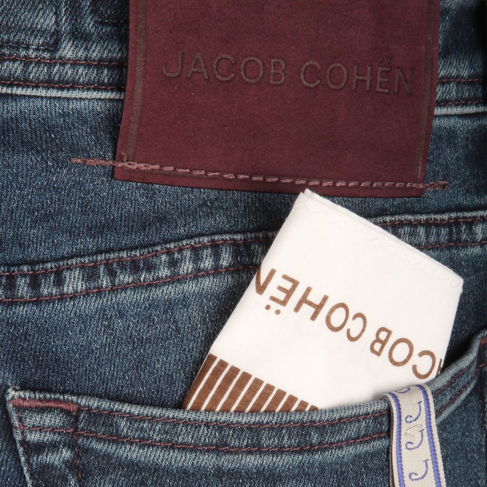 Jacob Cohen Blue Cotton Jeans & Pant