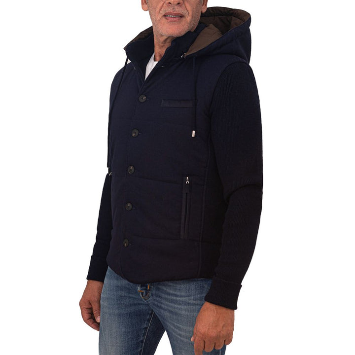 Gran Sasso Blue Wool Jacket