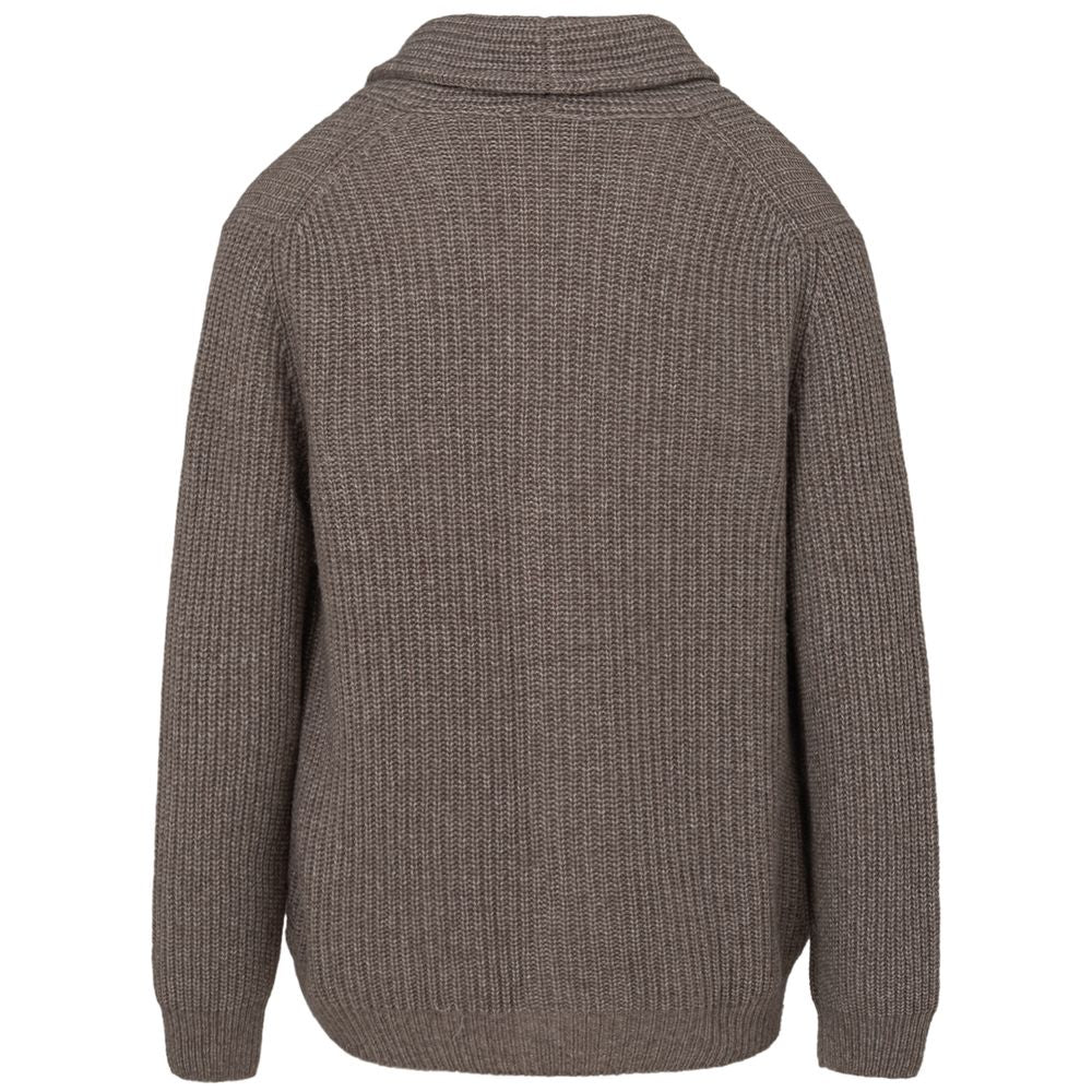 Gran Sasso Gray Wool Cardigan