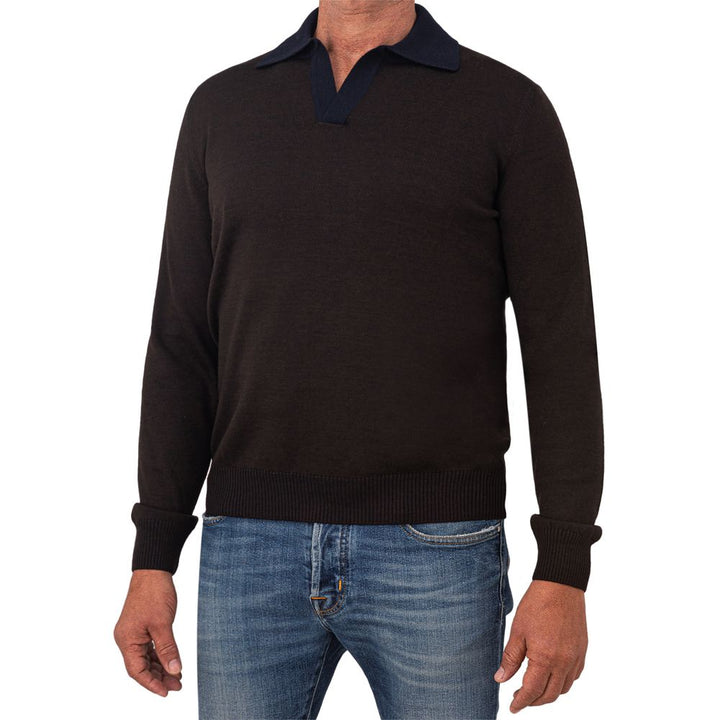 Gran Sasso Brown Wool Sweater