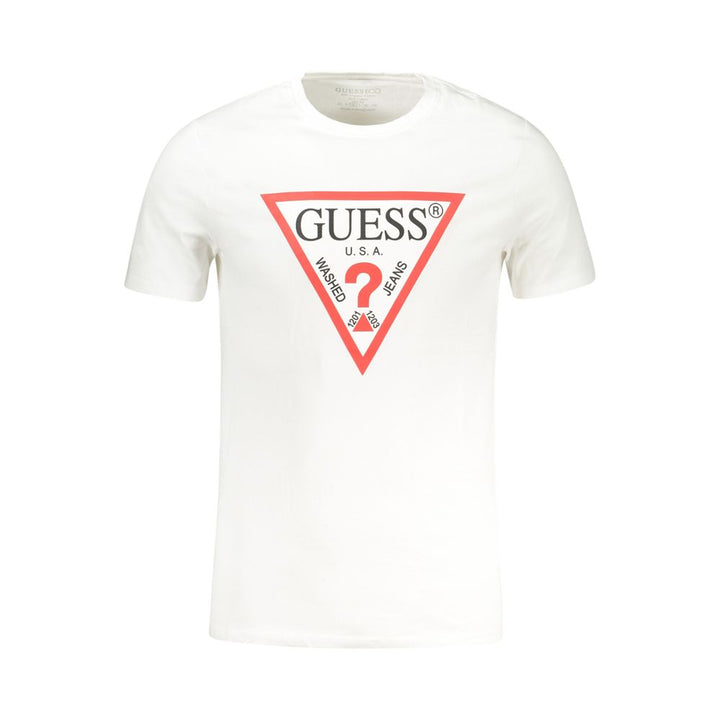 Guess Jeans White Cotton T-Shirt