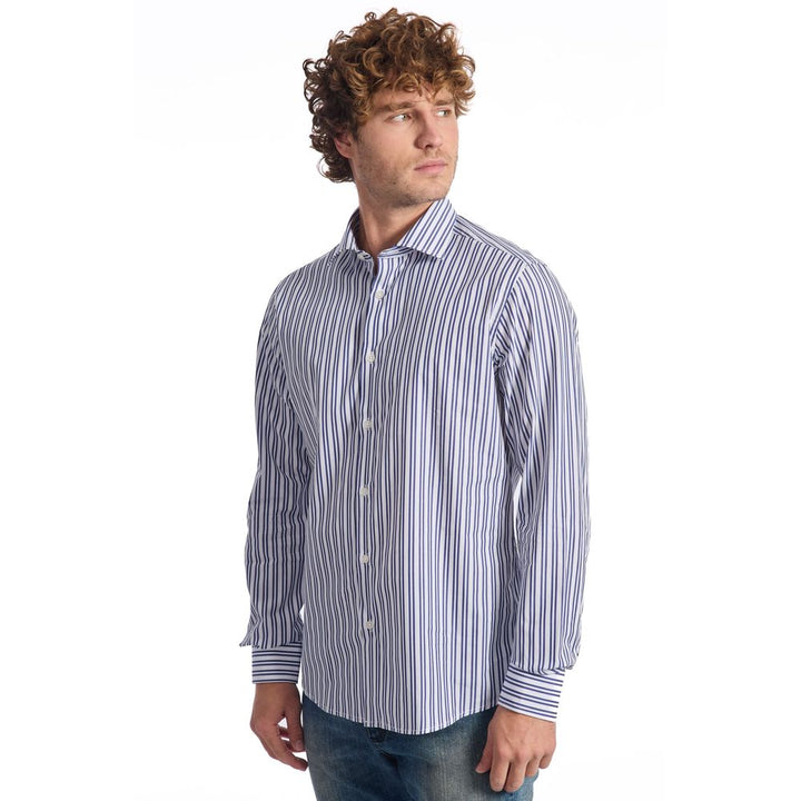 Baldinini Trend Light Blue Cotton Shirt