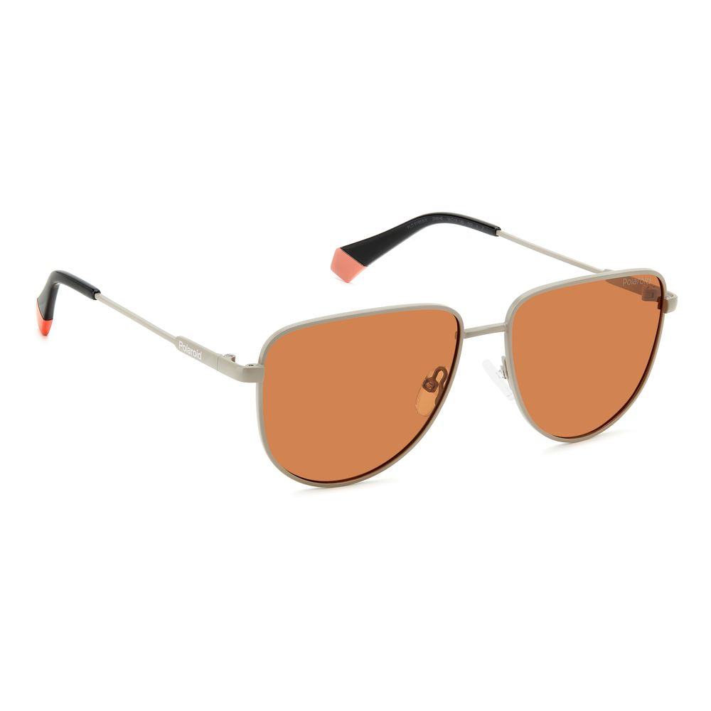 Polaroid Gray Metal Sunglasses