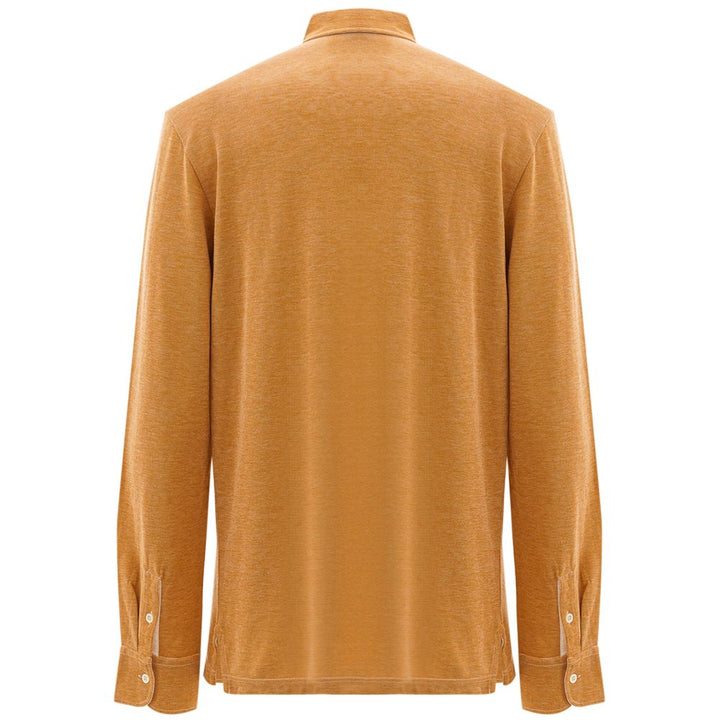 Corneliani Beige Cotton Polo Shirt