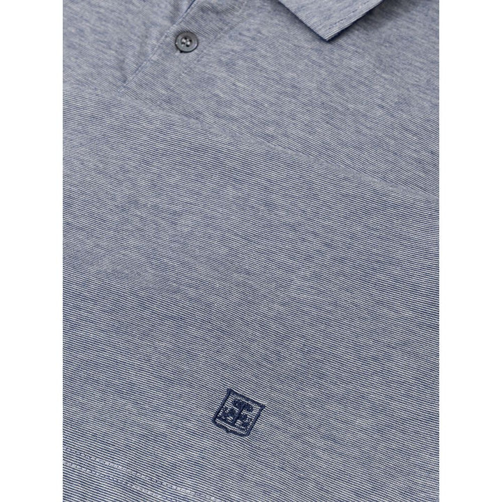 Corneliani Gray Cotton Polo Shirt