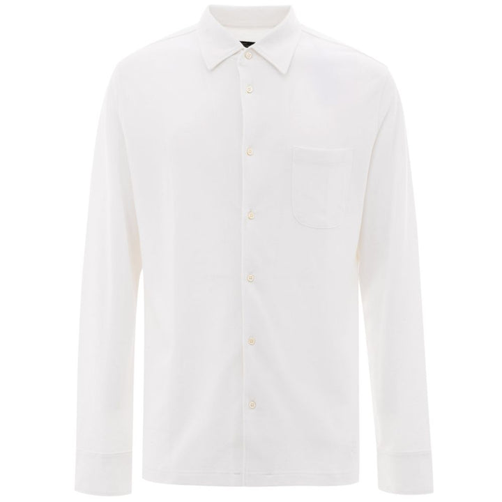 Corneliani White Cotton Shirt