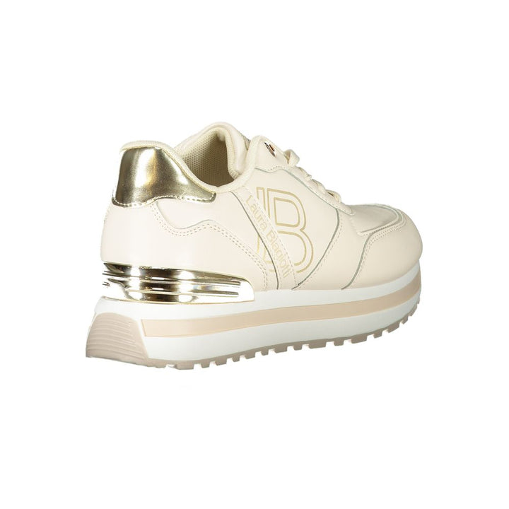 Laura Biagiotti Beige Polyester Sneaker