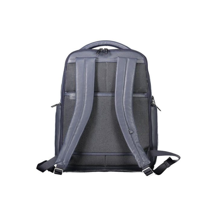 Piquadro Blue Leather Backpack