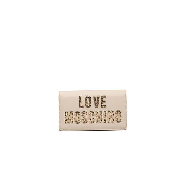 Love Moschino Beige Polyethylene Women Crossbody Bag