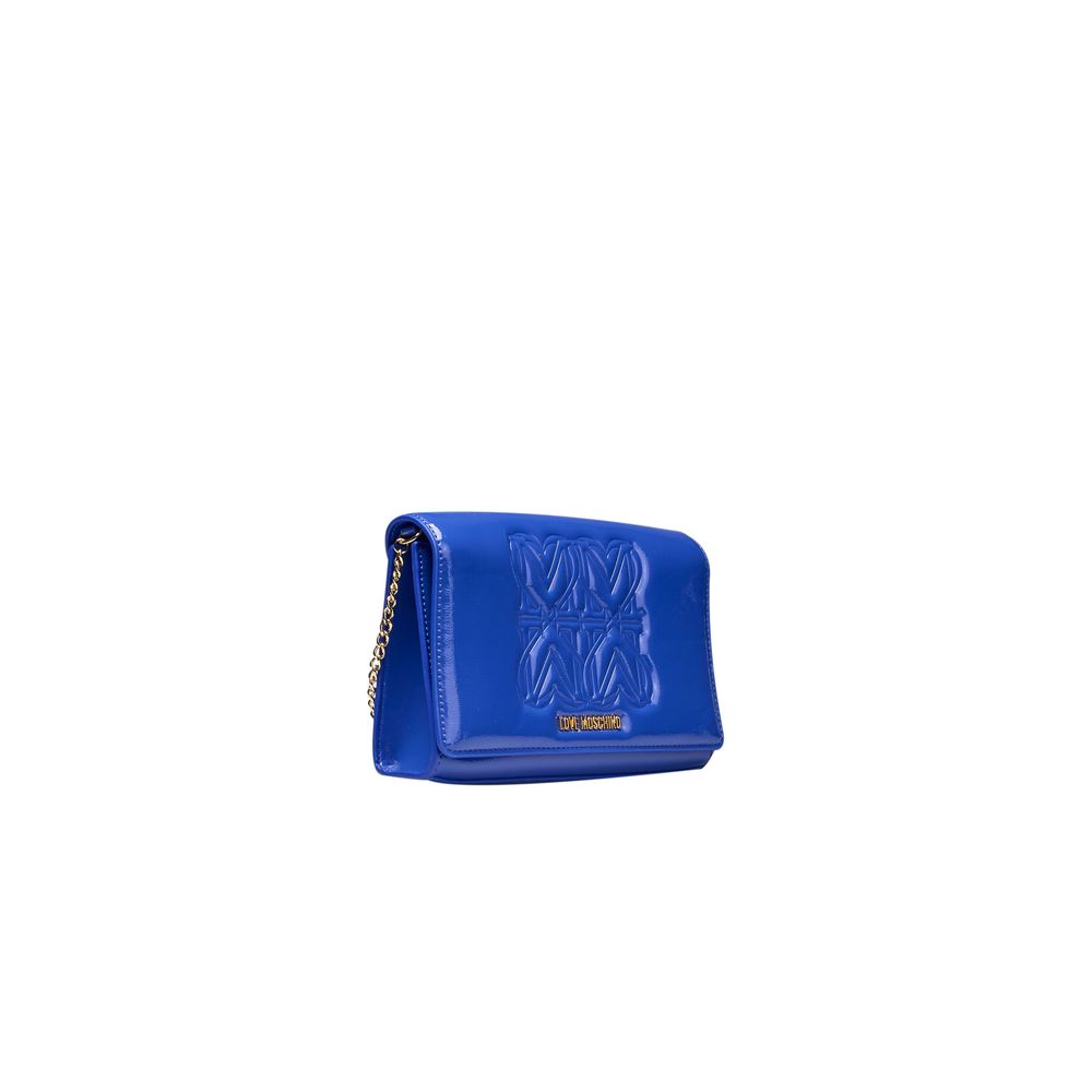 Love Moschino Blue Polyethylene Women Crossbody