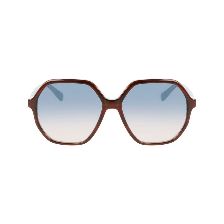 Longchamp Brown Acetate Sunglasses