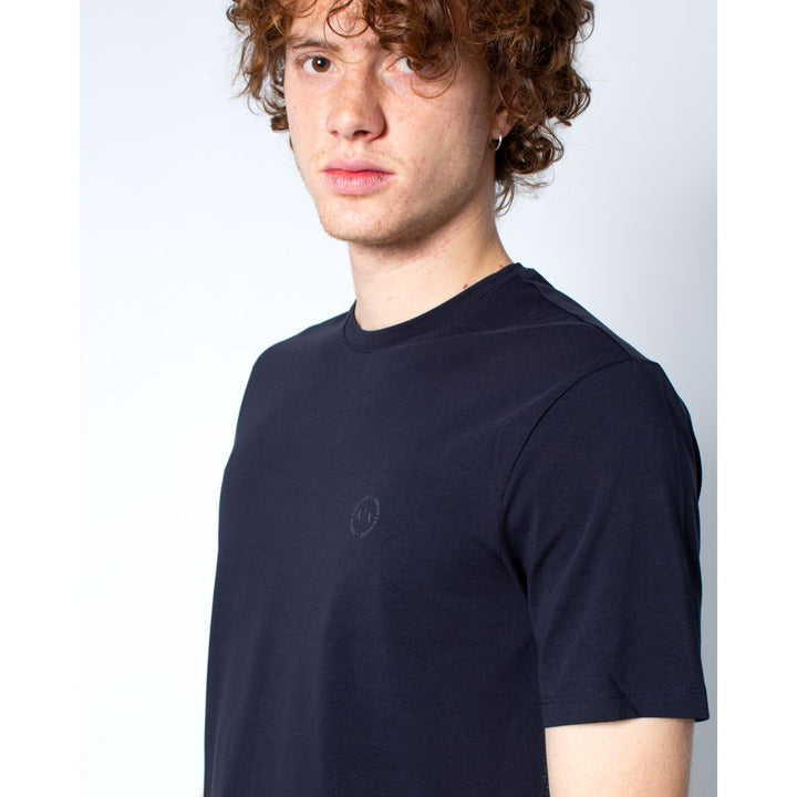 Armani Exchange Blue Cotton T-Shirt