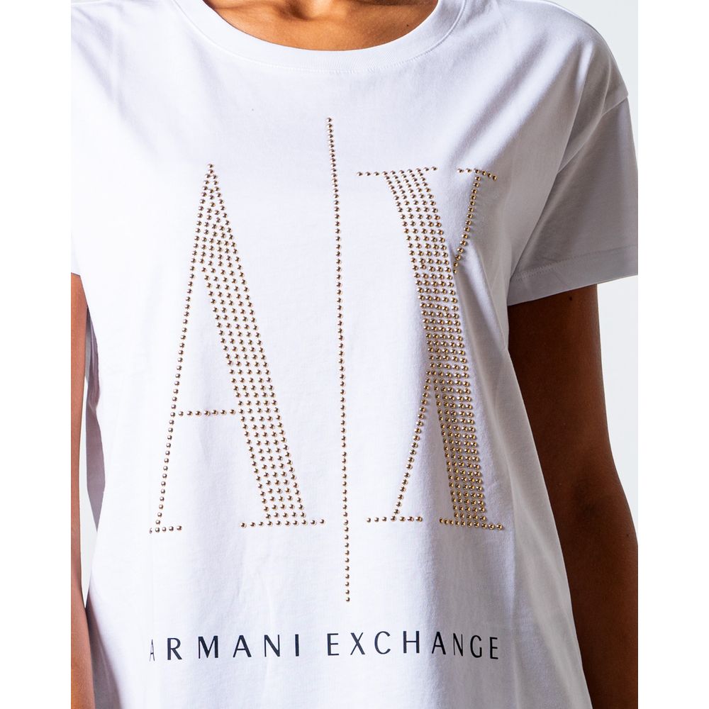 Armani Exchange White Cotton Tops & T-Shirt