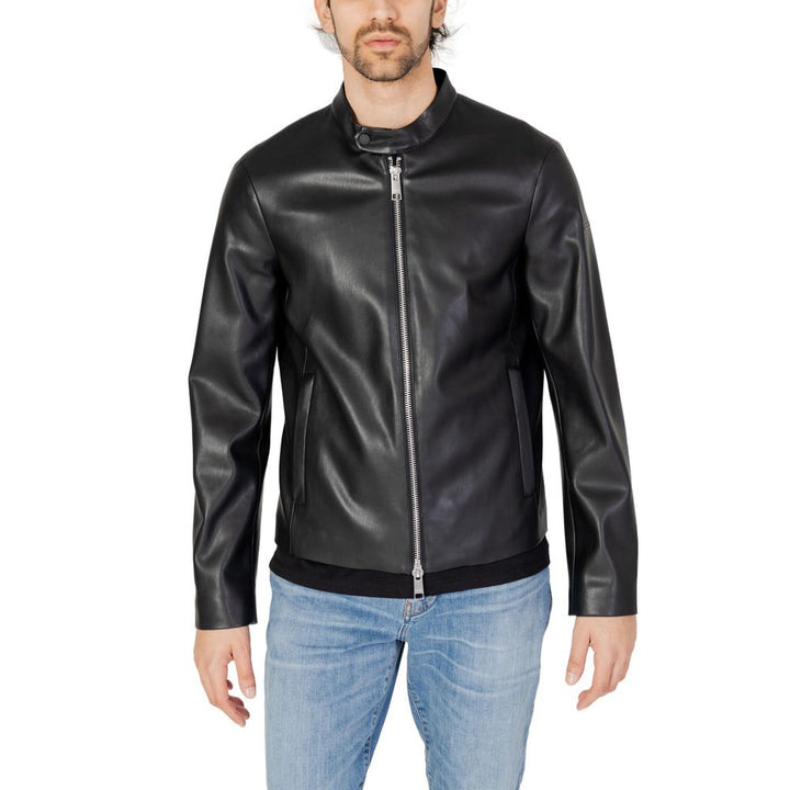 Armani Exchange Black Polyester Jacket