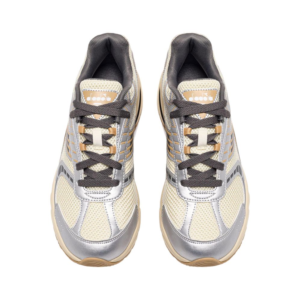 Diadora Cream Synthetic Material Sneaker