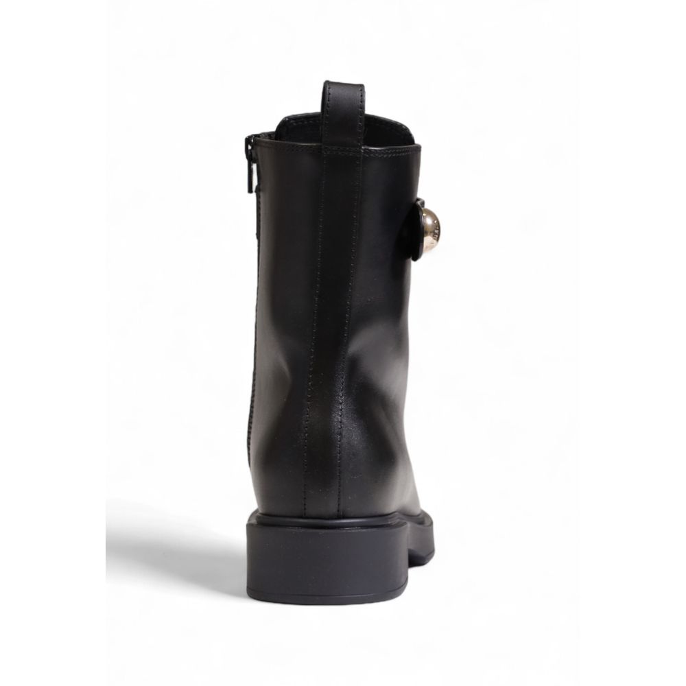 Furla Black Leather Boot