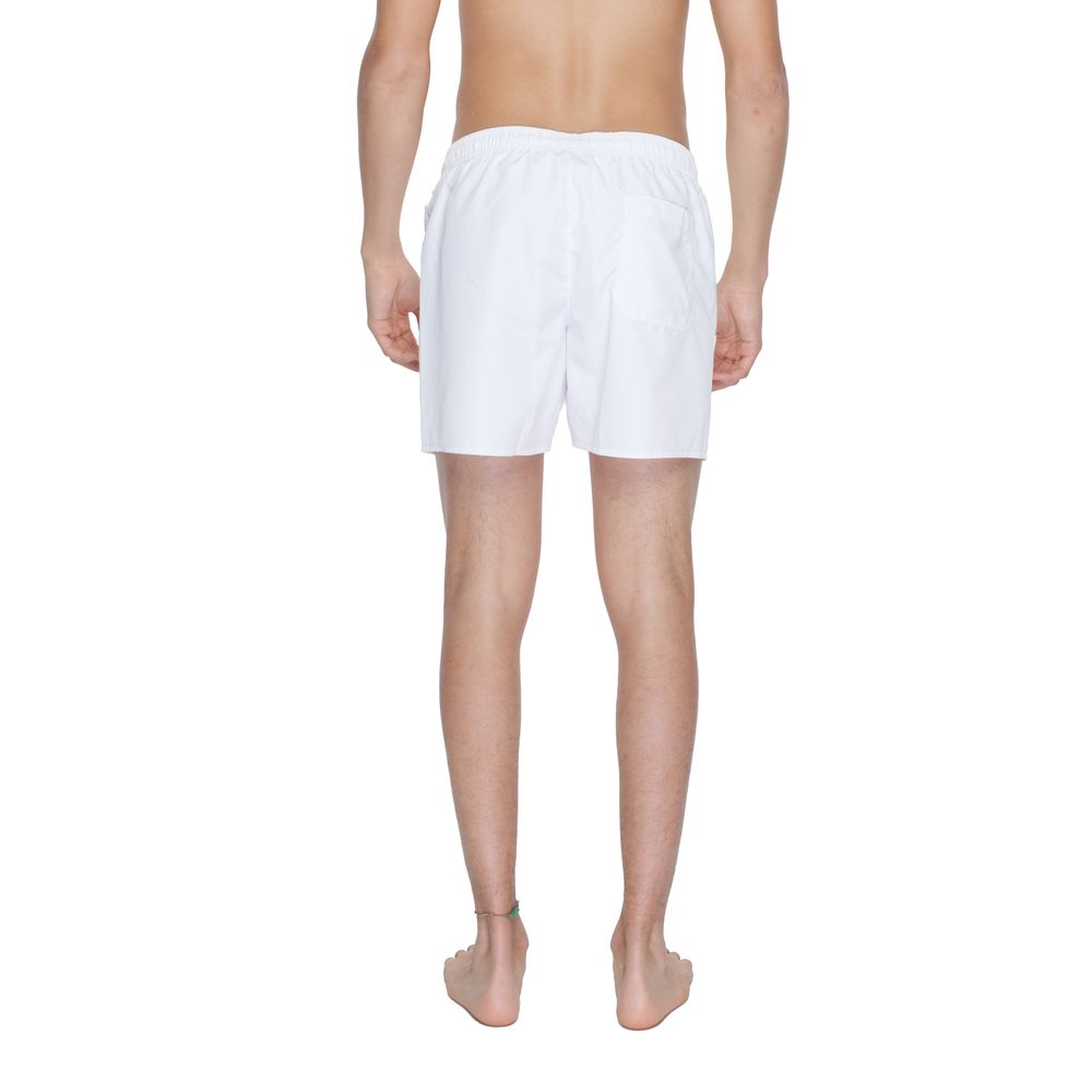 EA7 Emporio Armani White Polyester Swimwear