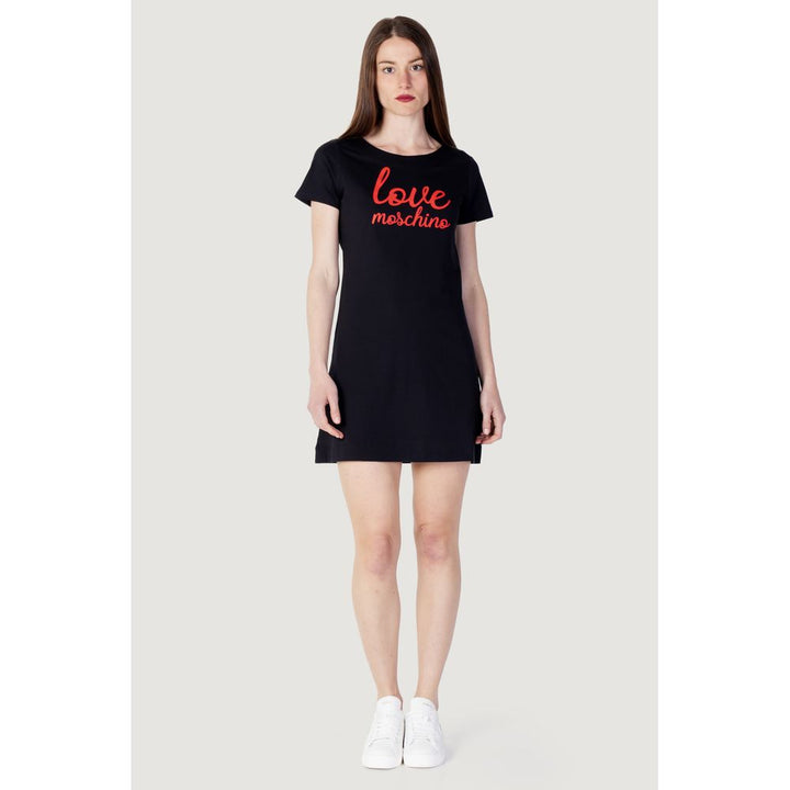 Love Moschino Black Cotton Dress