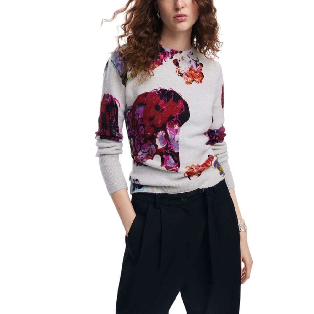 Desigual Gray Acrylic Sweater